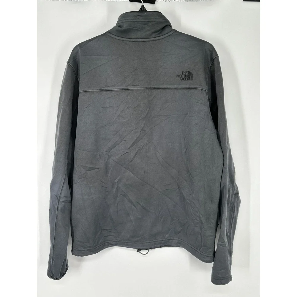 The North Face Apex Barrier‎ Windwall Jacket Men's M Grey Fleece Lined Full Zip